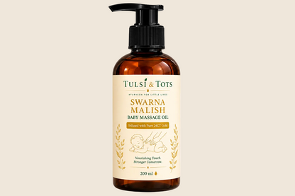 Tulsi and Tots Swarn Malish Ayurvedic massage oil 200ml